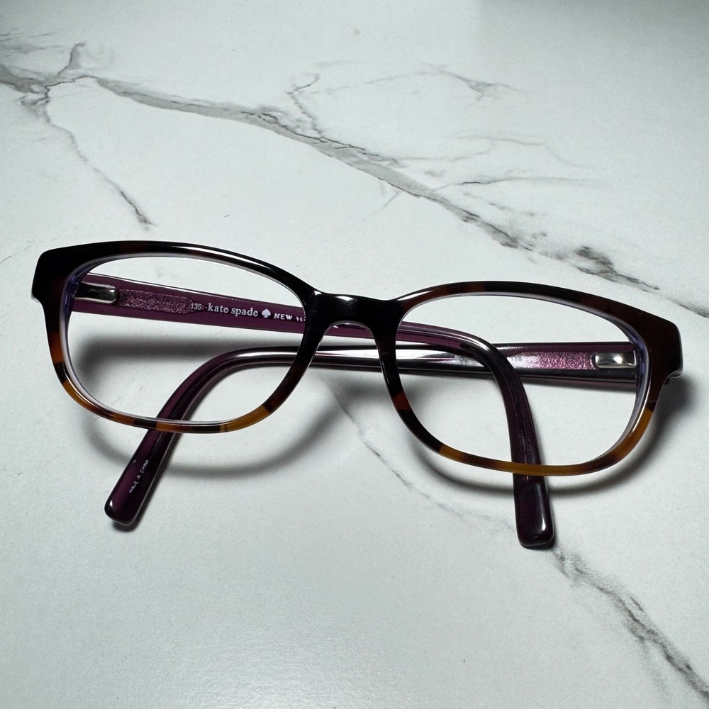 Kate Spade Blakely 0JLG Eyeglass Frames Tortoise Purple Glitter 50-16-135